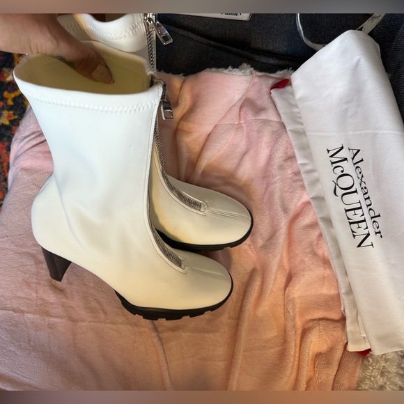 ALEXANDER MCQUEEN Neoprene Sock Boots US9 EU39 Made in Italy Authentic - Picture 6 of 17